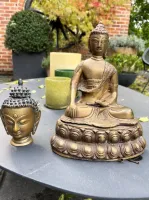 2 bronzen Bouddha beelden 2 bronzen Bouddha beelden