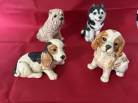Honden beelden 4 rassen samen of apart te koop