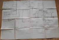 Modelbouwtekening van een havenkraan