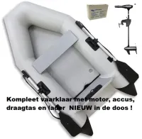 Nieuwe Rubberboot met fluistermotor