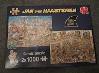 Jan van Haasteren Puzzels 2x1000 st €15,-